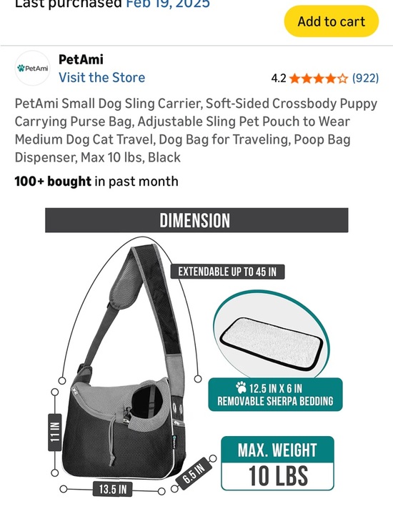 Gray Mesh Over-Shoulder Pet Carrier Bag for Men - Picture 2 of 3